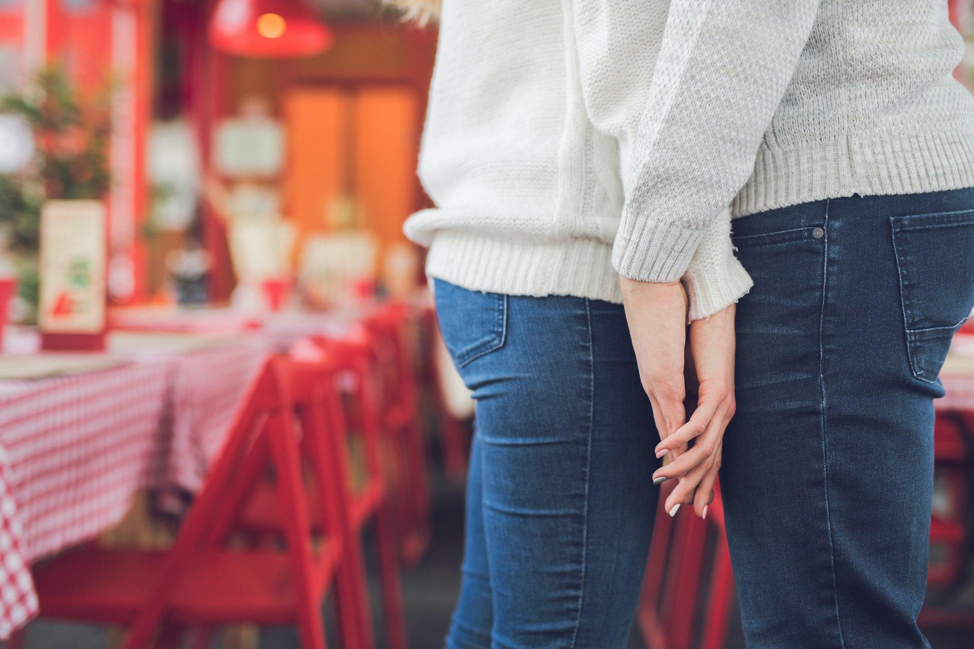 Loving couple on a date